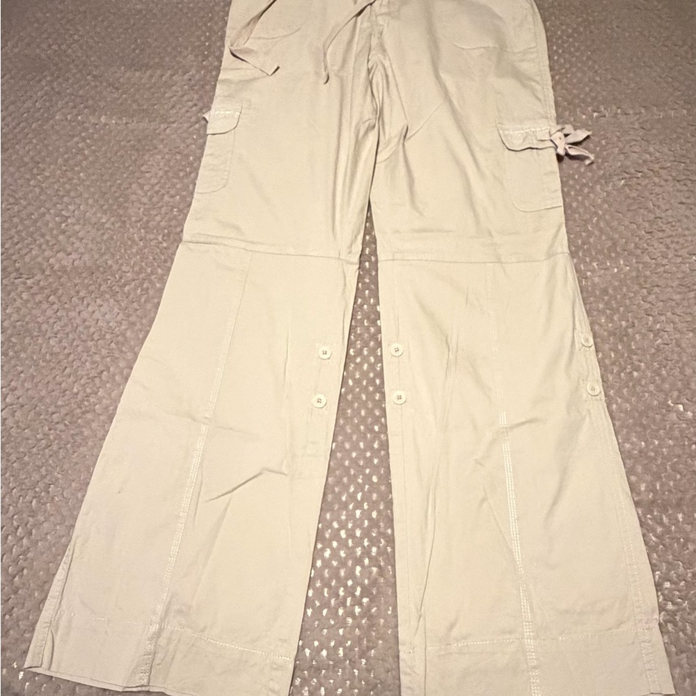 Maurice’s Women’s Beige Convertible Cargo Pants - Lightweight Casual